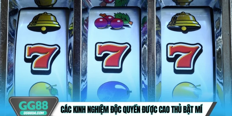 Các kinh nghiệm độc quyền được cao thủ bật mí